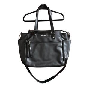 White Elm Gemini Convertible Backpack Tote Diaper Bag Black & Ara Convertible